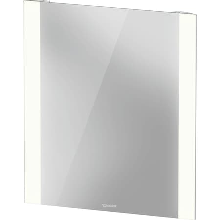 Duravit Light & Mirror Mirror, 23 5/8 X1 3/8 X27 1/2  White Matt, Light Fields, Square, Sensor Switch LM7885D00006000